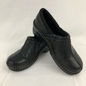 Eastland Womens Kelsey Leather Clogs Black 6M